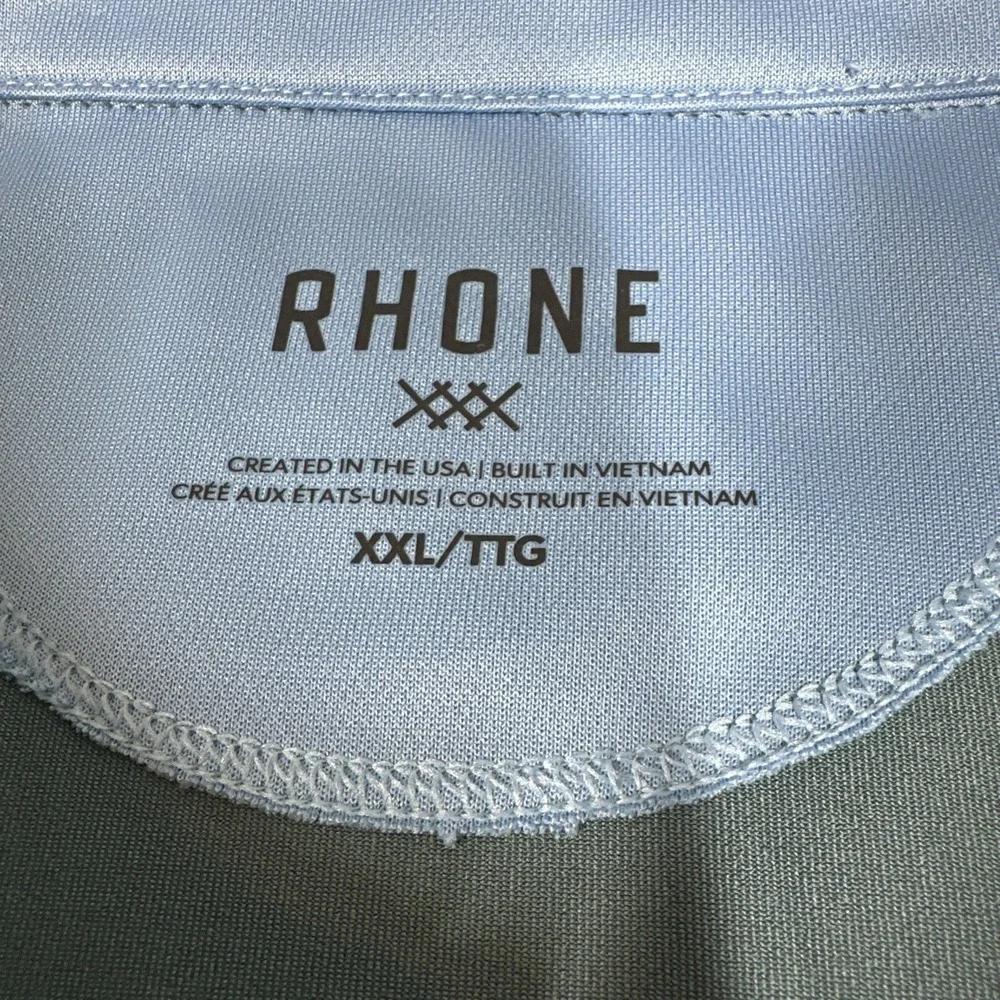 Rhone Golf Polo Shirt‎ Men's XXL Gray Performance Stretch LPGA Classic